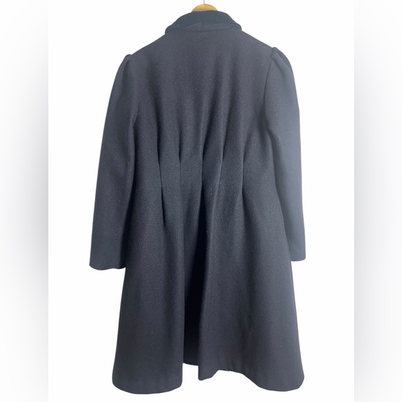Pierre Cardin Dark Blue Pea Coat with Bow Details - Picture 4 of 8